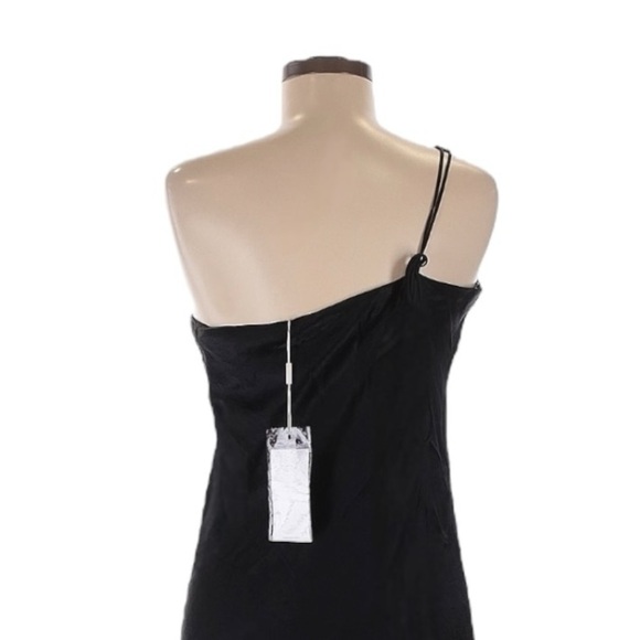 Third Form Crush Bias One Shoulder Midi Dress Black Designer US 8 AU 12 NWT - Picture 4 of 10